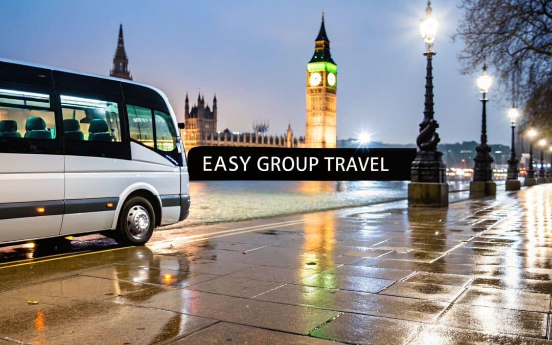 Luxury minibus near Big Ben, ideal for comfortable group travel. Book with West London Minibus Hire for professional service.