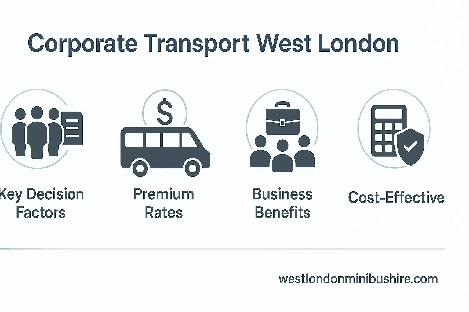 Infographic summary: The Essential Guide to Reliable Corporate Transport West London