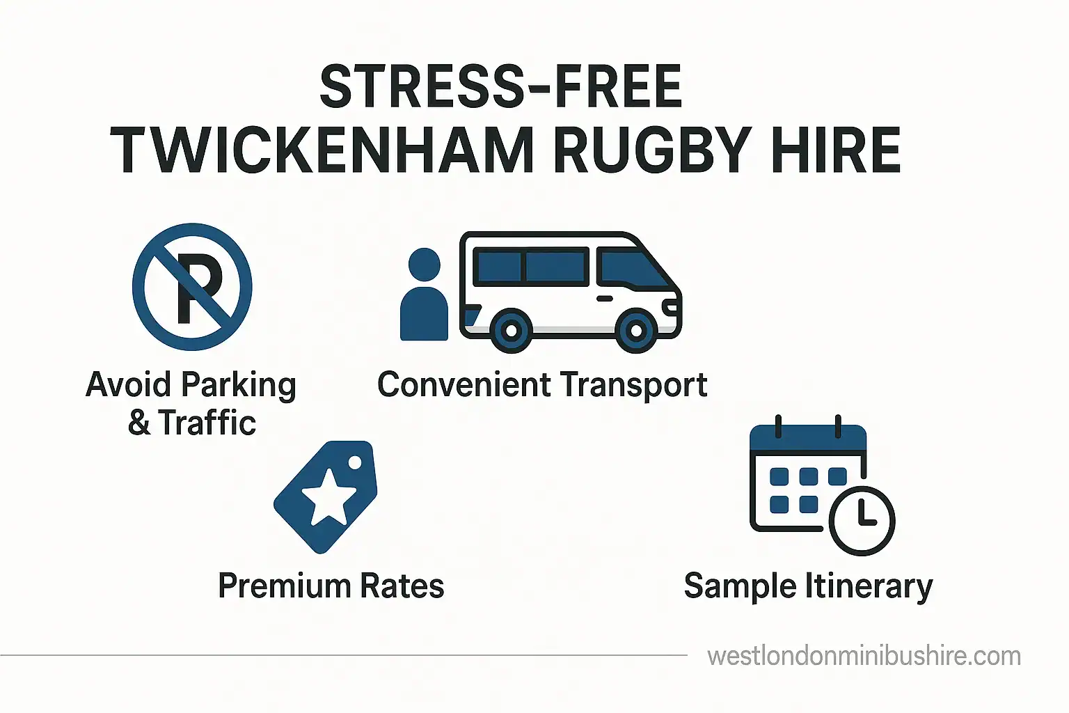 Infographic summary: The Complete Guide to Stress-Free Twickenham Rugby Hire