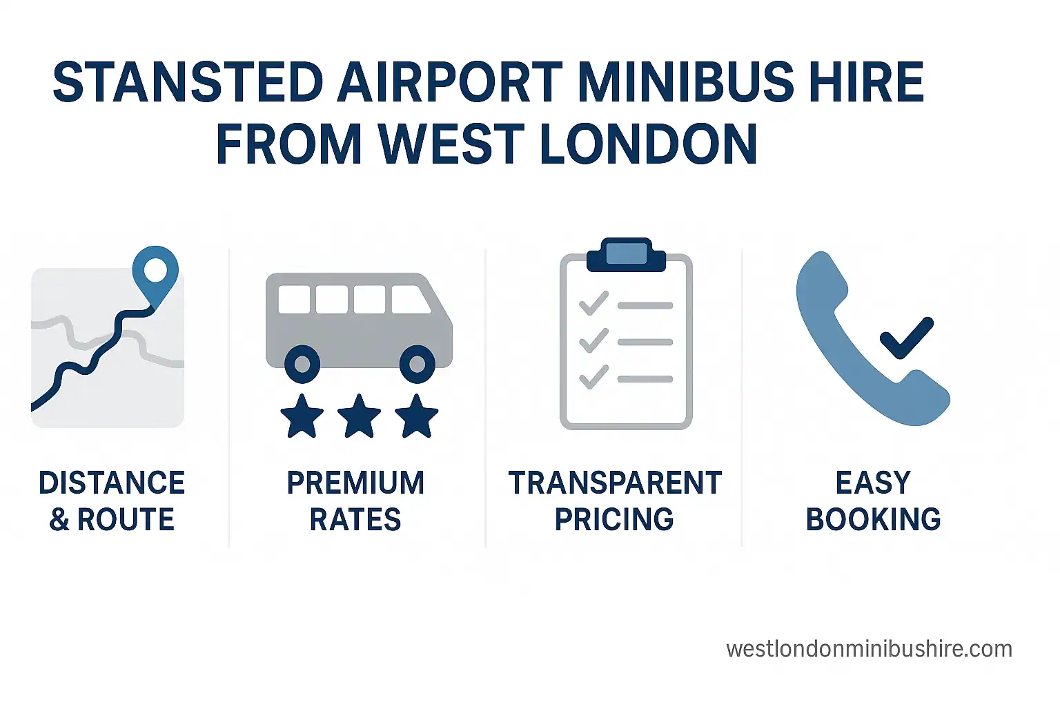 Infographic summary: Your Essential Guide to Reliable Stansted Airport Minibus Hire